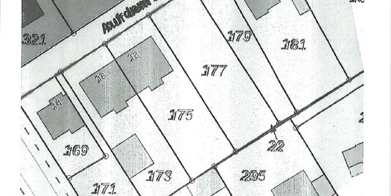 Lageplan Flurstück 177 u. 179